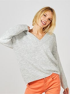 Pull à col V - Kiabi