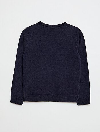 Pull avec imprimé 'Noël' à col rond