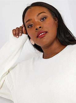 Pull basique en maille perlée - Kiabi