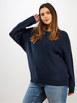 Pull basique en maille perlée - Kiabi