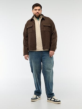 Pull camionneur zip torsadé