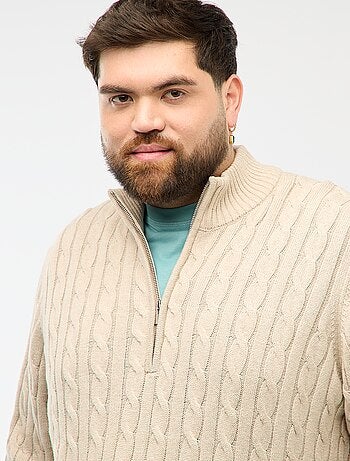 Pull camionneur zip torsadé