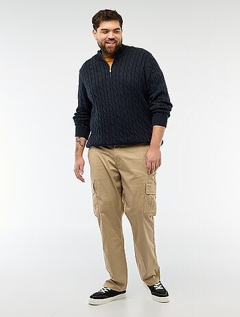 Pull camionneur zip torsadé