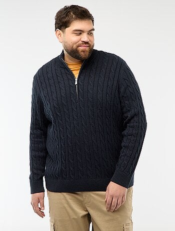 Pull camionneur zip torsadé