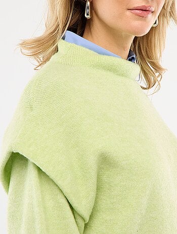 Pull chaud à col montant