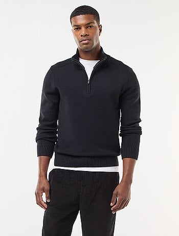 Pull col camionneur en maille grosse jauge