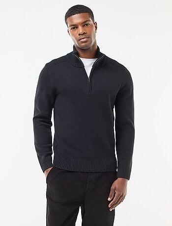 Pull col camionneur en maille grosse jauge