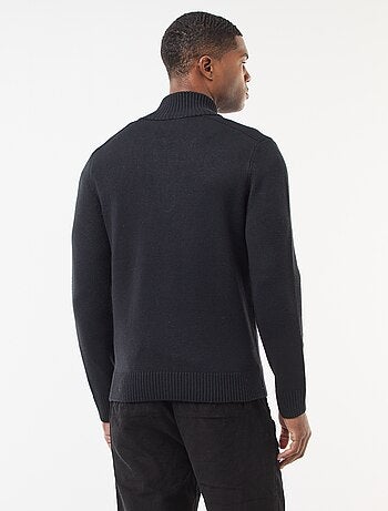 Pull col camionneur en maille grosse jauge