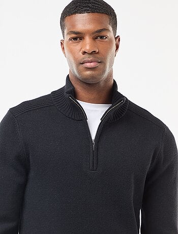Pull col camionneur en maille grosse jauge
