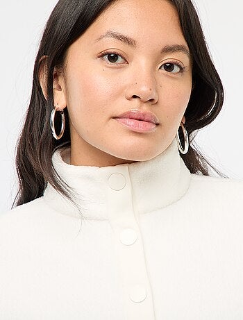 Pull col camionneur en matière effet moutonné