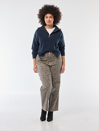 Pull col camionneur zippé