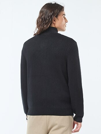 Pull col camionneur zippé en maille