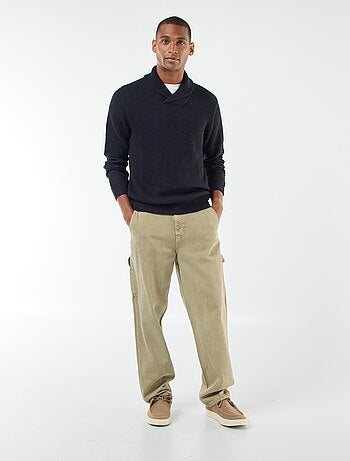 Pull col chale uni