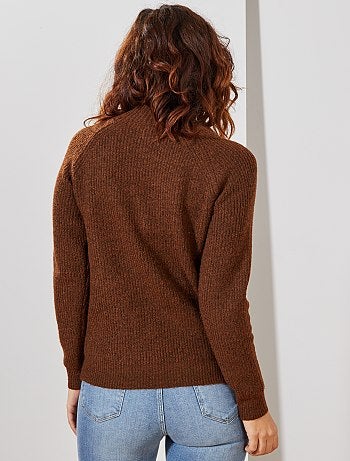 Pull col cheminée 'éco-conception' - Kiabi
