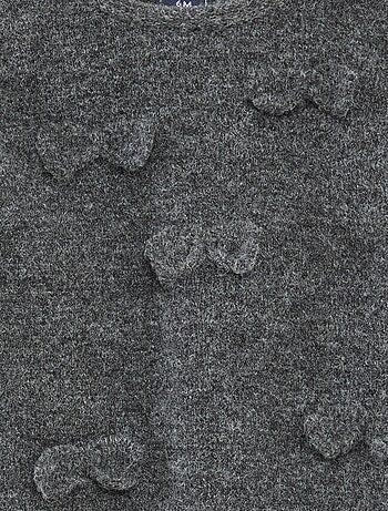 Pull col rond avec nœuds uni