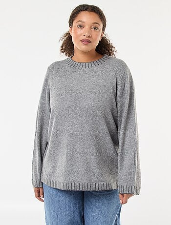 Pull col rond 'Only carmakoma' uni