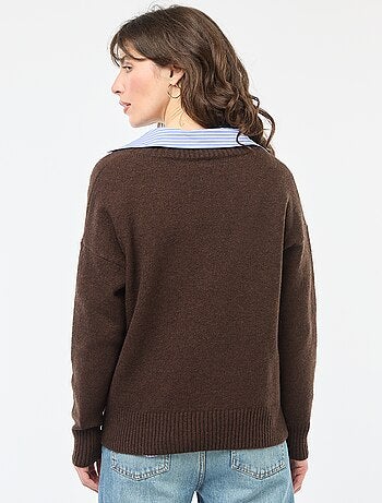 Pull col V uni