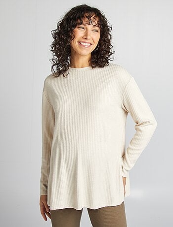 Pull côtelé de maternité