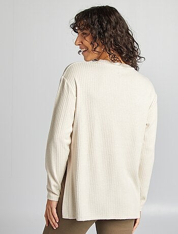 Pull côtelé de maternité