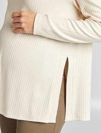 Pull côtelé de maternité