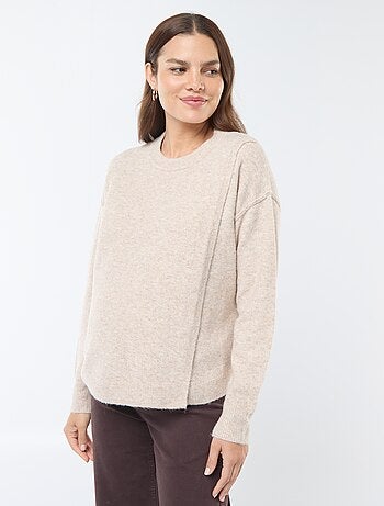 Pull d'allaitement en maille douce