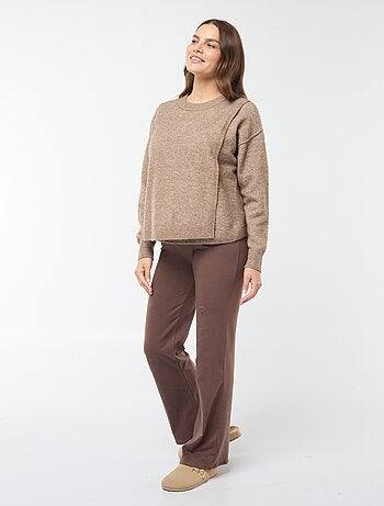Pull d'allaitement en maille douce