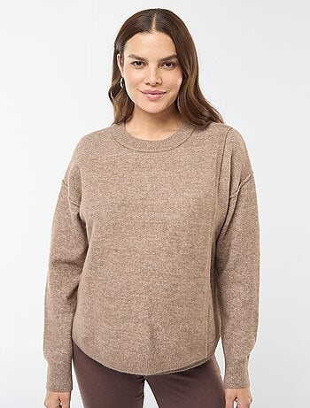 Pull d'allaitement en maille douce