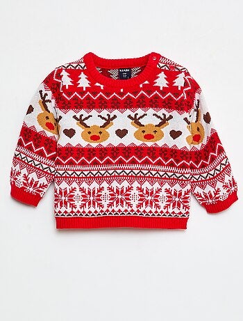 Pull de Noël à col rond