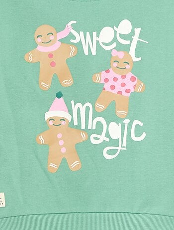 Pull de Noël à motif imprimé en coton