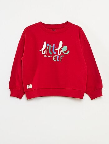 Pull de Noël imprimé en coton