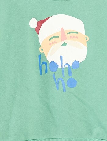 Pull de Noël imprimé en coton
