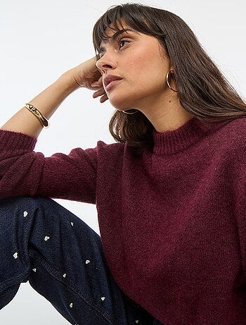 Pull doux en mohair et laine