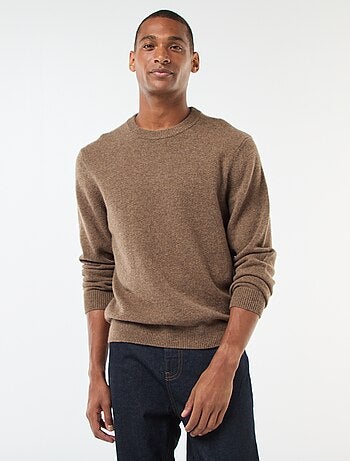 Pull en laine à col rond