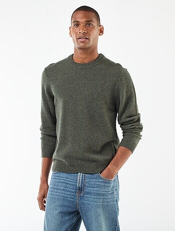 Pull en laine à col rond