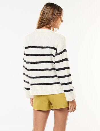 Pull en laine et mohair