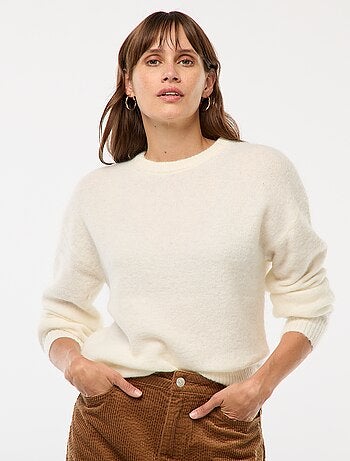 Pull en laine et mohair mélangé