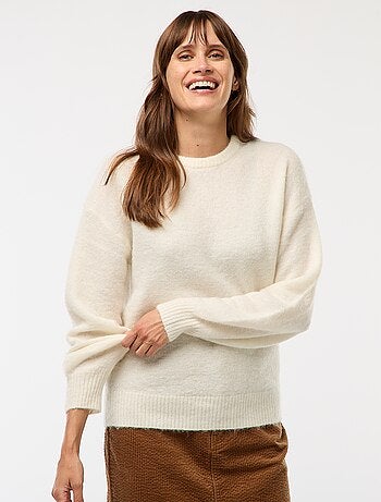 Pull en laine et mohair mélangé