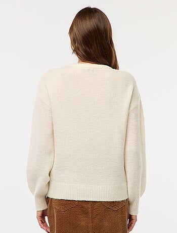 Pull en laine et mohair mélangé