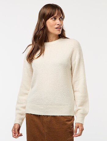 Pull en laine et mohair mélangé