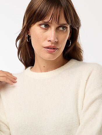 Pull en laine et mohair mélangé