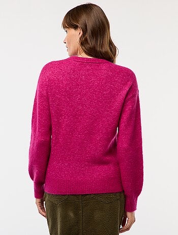 Pull en laine et mohair mélangé