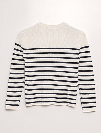 Pull en maille à rayures