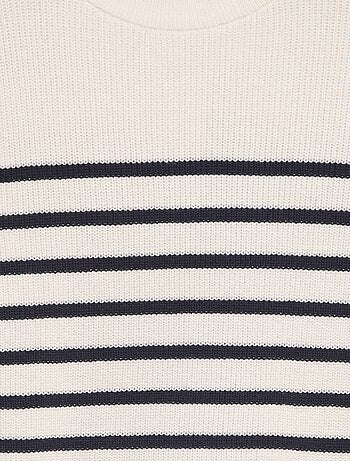 Pull en maille à rayures