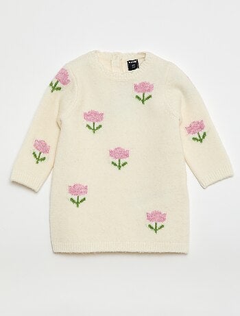 Pull en maille avec animation jacquard