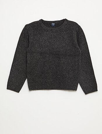 Pull en maille avec collerette amovible