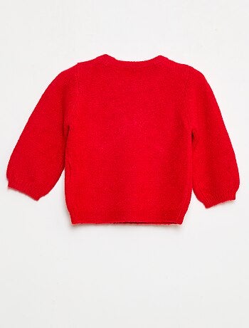 Pull en maille avec nœud fantaisie devant