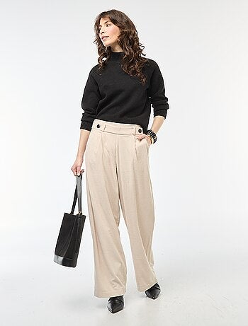Pull en maille col montant