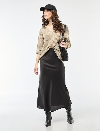 Pull en maille col V 'JDY'