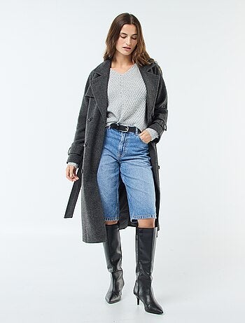 Pull en maille col V 'JDY'