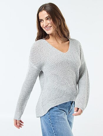 Pull en maille col V 'JDY'